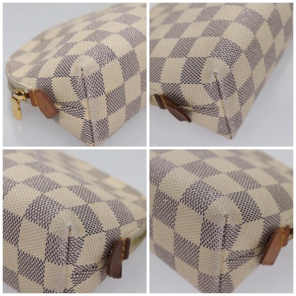 LOUIS VUITTON Damier Azur Pochette Cosmetic PM Pouch - Picture 16 of 16